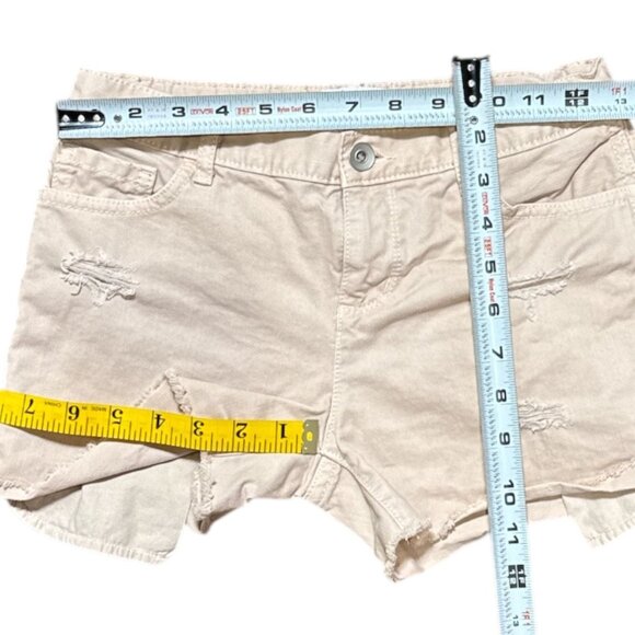 Girls Size 10 Pink Summer camp Tee & Beige Distressed 100% Cotton Shorts Set - Picture 3 of 10